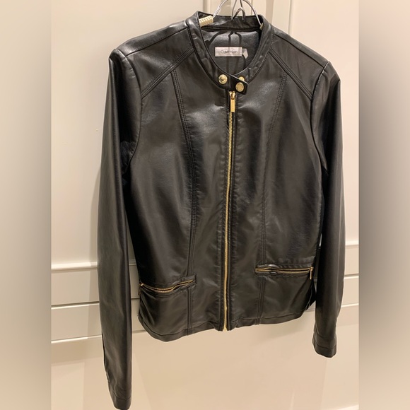 Vegan Leather jacket / black / size M - Picture 7 of 8